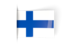 Finland. Flag labels. Download icon.