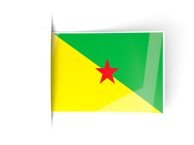 Flag labels. Download flag icon of French Guiana at PNG format