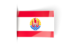 French Polynesia. Flag labels. Download icon.