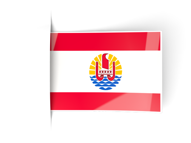 Flag labels. Download flag icon of French Polynesia at PNG format