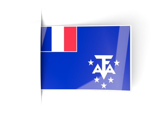 Flag labels. Download flag icon of French Southern and Antarctic Lands at PNG format