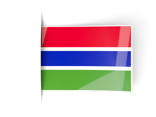 Flag labels. Download flag icon of Gambia at PNG format