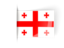 Georgia. Flag labels. Download icon.