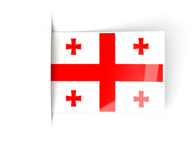 Flag labels. Download flag icon of Georgia at PNG format