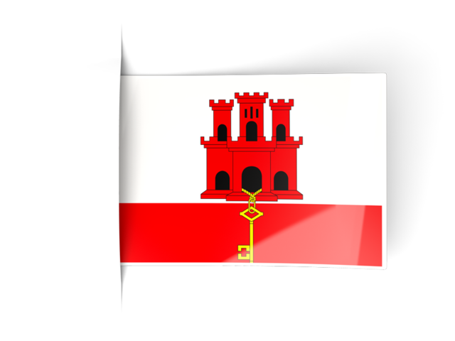 Flag labels. Download flag icon of Gibraltar at PNG format