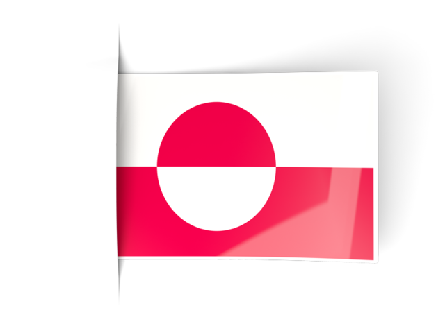 Flag labels. Download flag icon of Greenland at PNG format