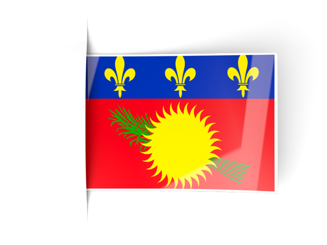 Flag labels. Download flag icon of Guadeloupe at PNG format