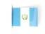 Guatemala. Flag labels. Download icon.