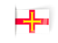 Guernsey. Flag labels. Download icon.