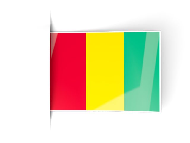 Flag labels. Download flag icon of Guinea at PNG format