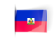 Haiti. Flag labels. Download icon.