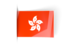 Hong Kong. Flag labels. Download icon.