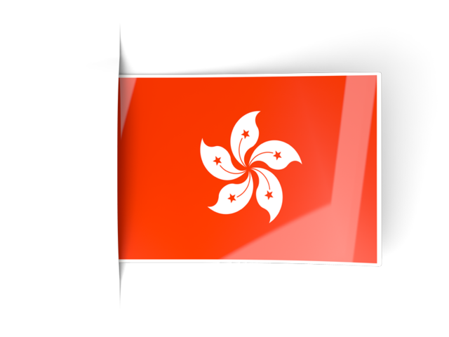Flag labels. Download flag icon of Hong Kong at PNG format