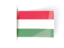 Hungary. Flag labels. Download icon.