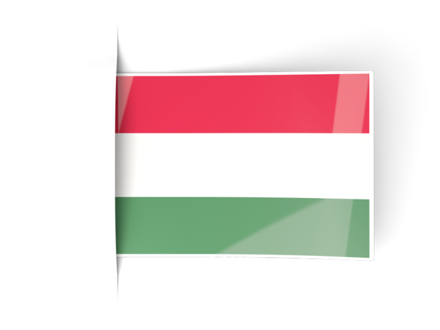 Flag labels. Download flag icon of Hungary at PNG format