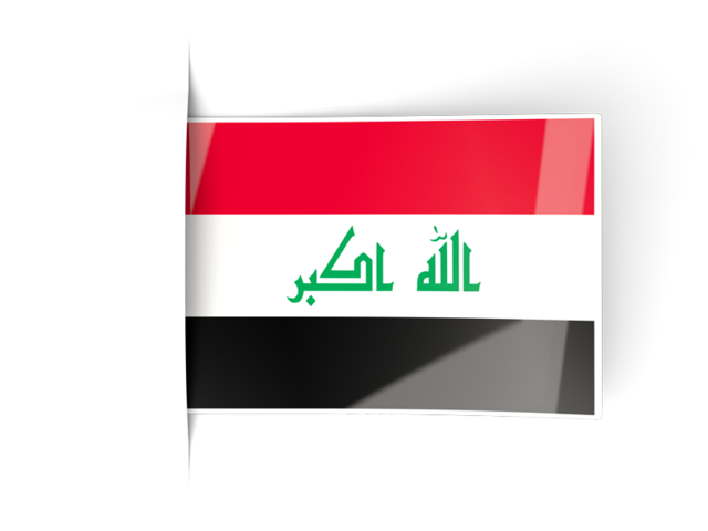 Flag labels. Download flag icon of Iraq at PNG format