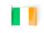 Ireland. Flag labels. Download icon.