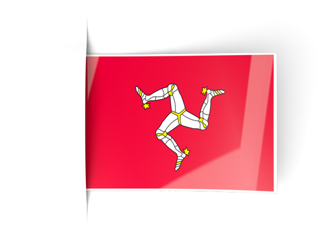 Flag labels. Download flag icon of Isle of Man at PNG format