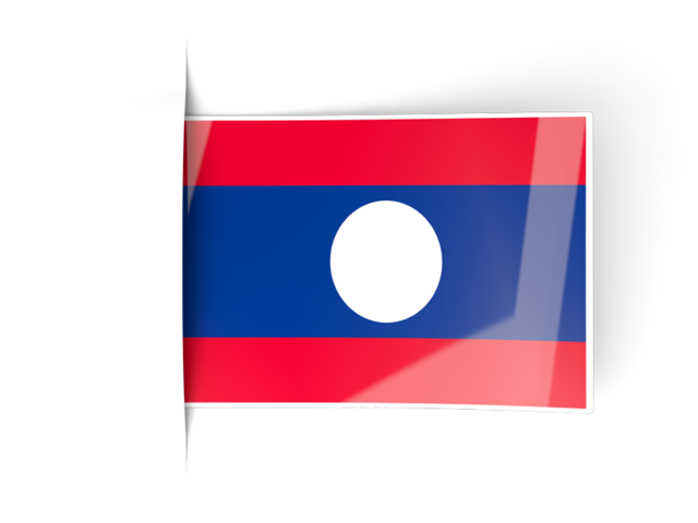 Flag labels. Download flag icon of Laos at PNG format