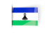 Lesotho. Flag labels. Download icon.