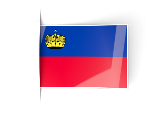 Flag labels. Download flag icon of Liechtenstein at PNG format