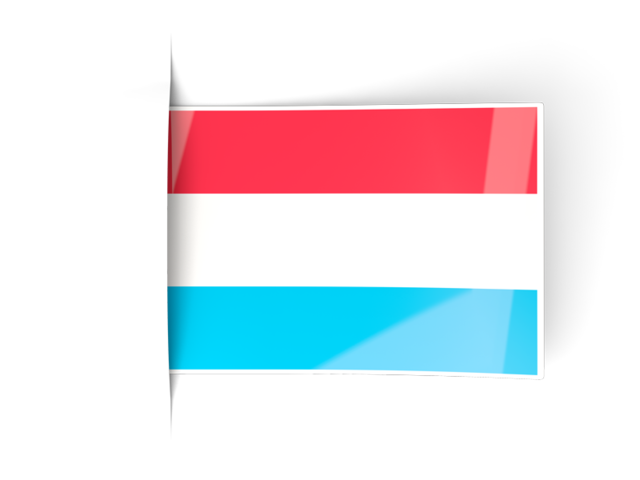 Flag labels. Download flag icon of Luxembourg at PNG format
