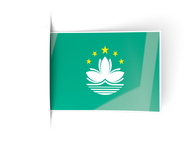 Flag labels. Download flag icon of Macao at PNG format