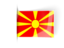 Macedonia. Flag labels. Download icon.