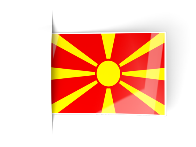 Flag labels. Download flag icon of Macedonia at PNG format