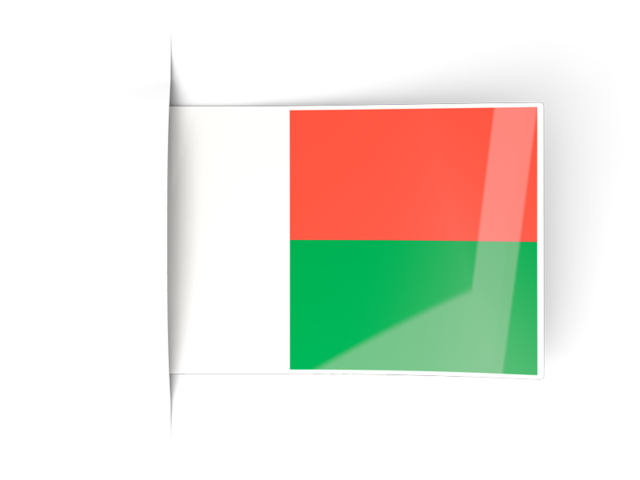 Flag labels. Download flag icon of Madagascar at PNG format
