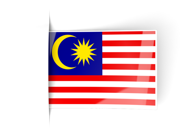 Flag labels. Download flag icon of Malaysia at PNG format