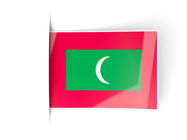 Flag labels. Download flag icon of Maldives at PNG format