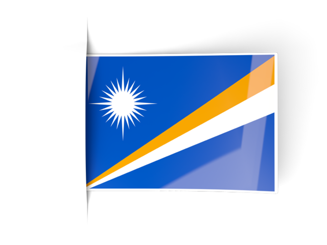 Flag labels. Download flag icon of Marshall Islands at PNG format