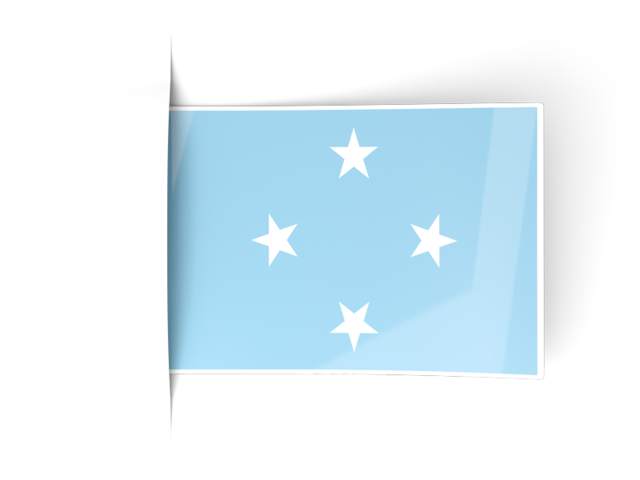 Flag labels. Download flag icon of Micronesia at PNG format