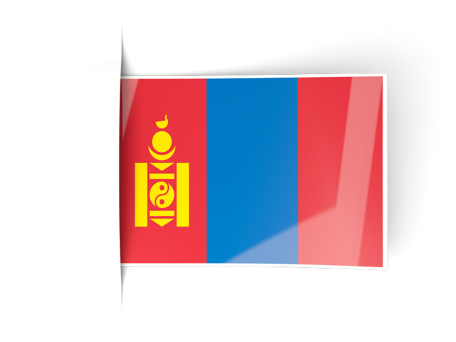 Flag labels. Download flag icon of Mongolia at PNG format