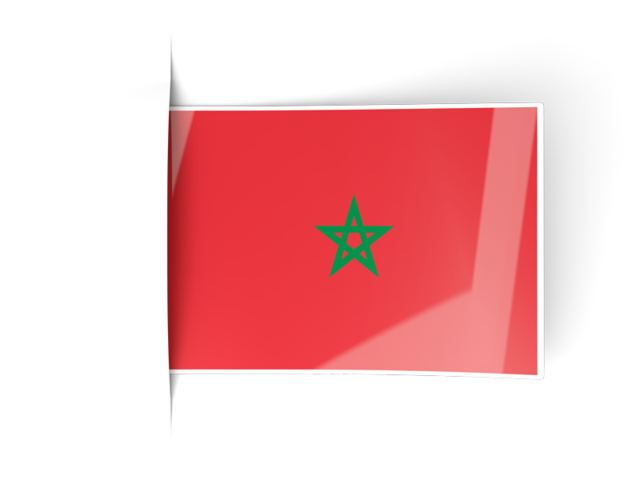 Flag labels. Download flag icon of Morocco at PNG format