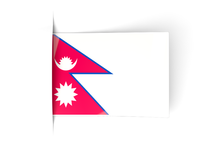 Flag labels. Download flag icon of Nepal at PNG format