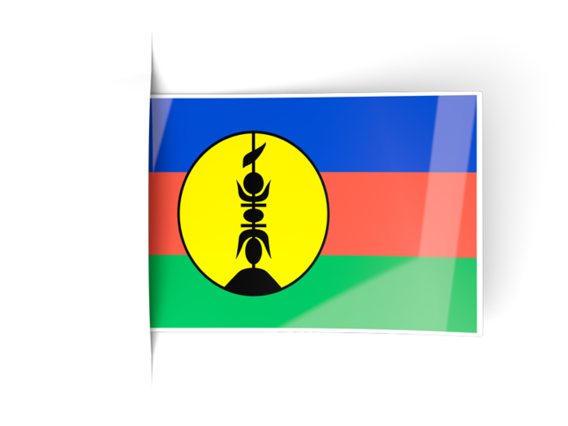 Flag labels. Download flag icon of New Caledonia at PNG format