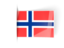 Norway. Flag labels. Download icon.