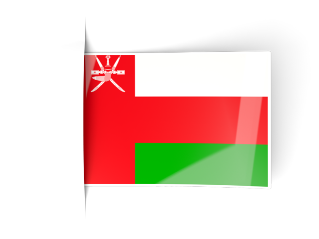 Flag labels. Download flag icon of Oman at PNG format