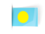 Palau. Flag labels. Download icon.