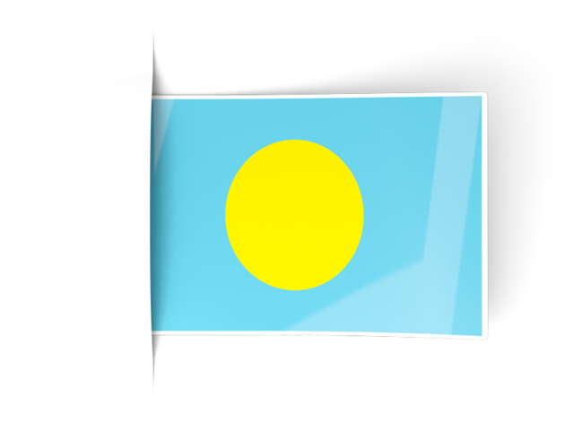Flag labels. Download flag icon of Palau at PNG format