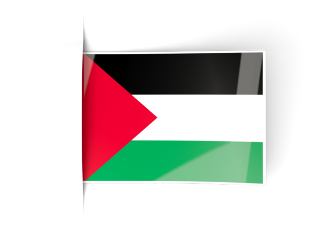 Flag labels. Download flag icon of Palestinian territories at PNG format