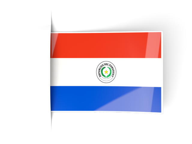 Flag labels. Download flag icon of Paraguay at PNG format