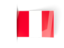 Peru. Flag labels. Download icon.