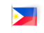 Philippines. Flag labels. Download icon.