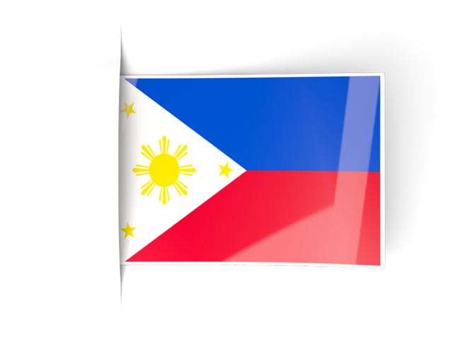 Flag labels. Download flag icon of Philippines at PNG format