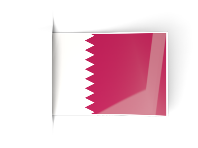 Flag labels. Download flag icon of Qatar at PNG format