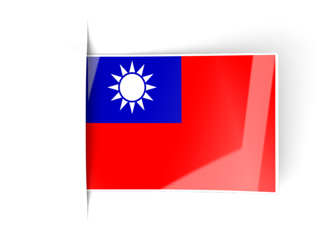 Flag labels. Download flag icon of Taiwan at PNG format