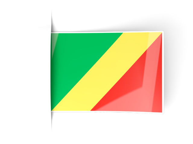 Flag labels. Download flag icon of Republic of the Congo at PNG format